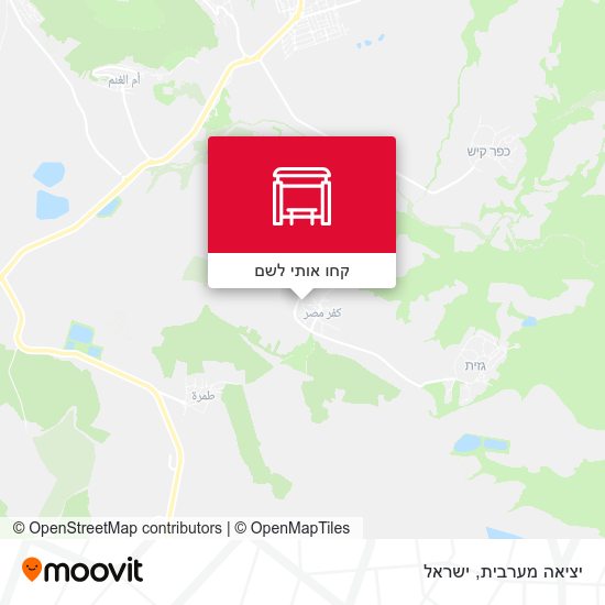 מפת יציאה מערבית