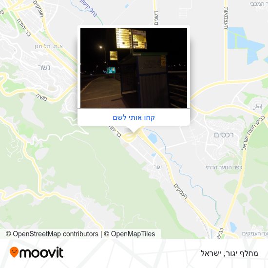 מפת מחלף יגור
