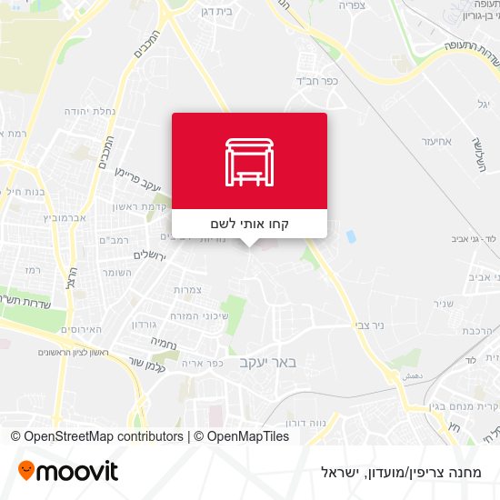 מפת מחנה צריפין/מועדון