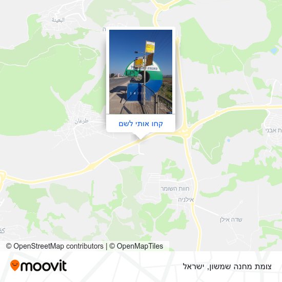 מפת צומת מחנה שמשון
