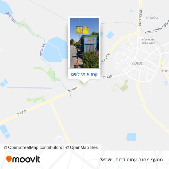 מפת מסעף מחנה עמוס דרום