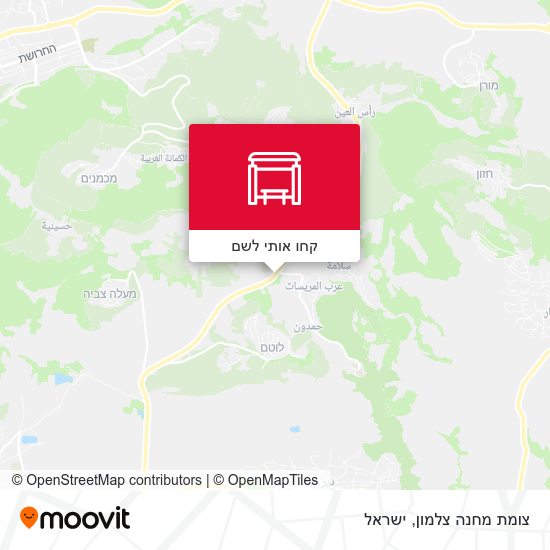 מפת צומת מחנה צלמון