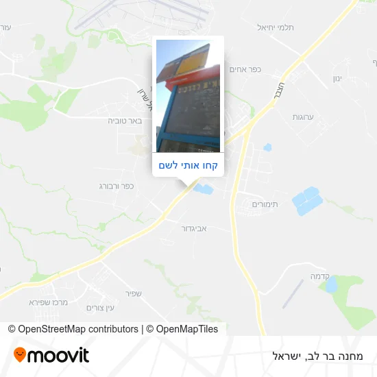 מפת מחנה בר לב