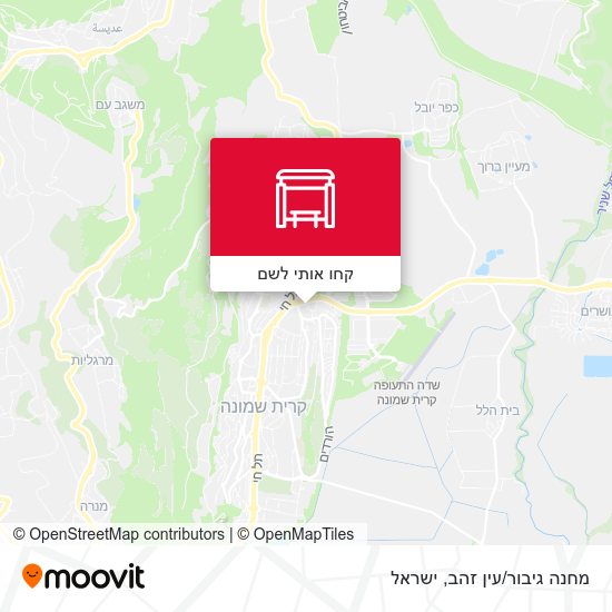 מפת מחנה גיבור/עין זהב