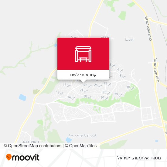מפת מסגד אלתקוה