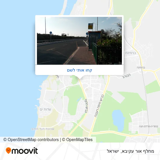 מפת מחלף אור עקיבא