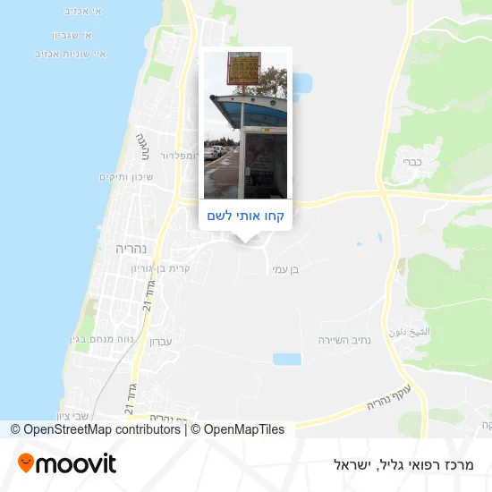 מפת מרכז רפואי גליל