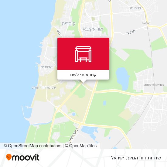 מפת שדרות דוד המלך