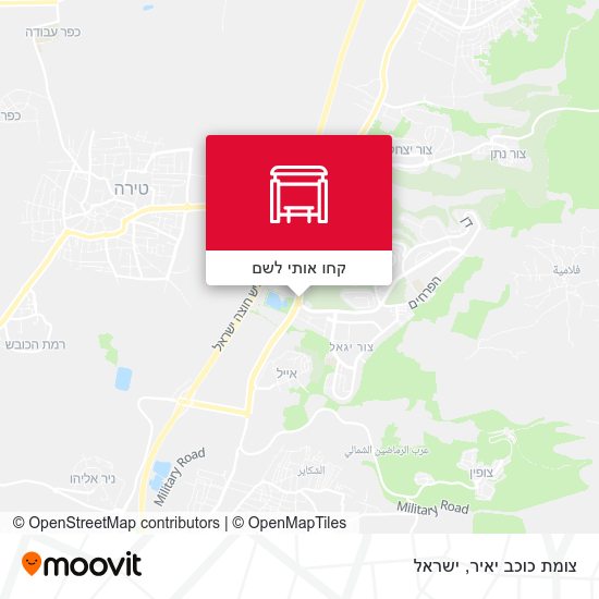 מפת צומת כוכב יאיר