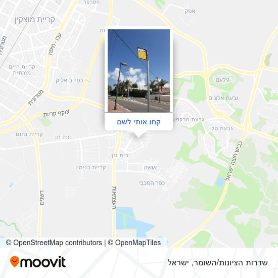 מפת שדרות הציונות/השומר