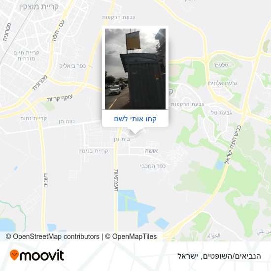 מפת הנביאים/השופטים