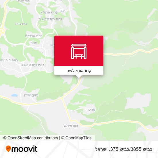 מפת כביש 3855/כביש 375