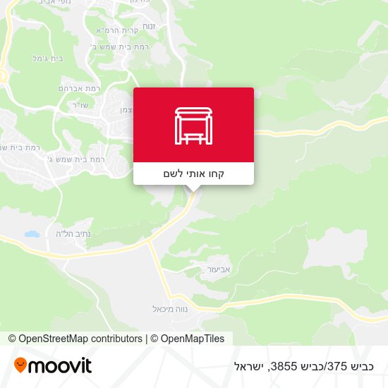 מפת כביש 375/כביש 3855
