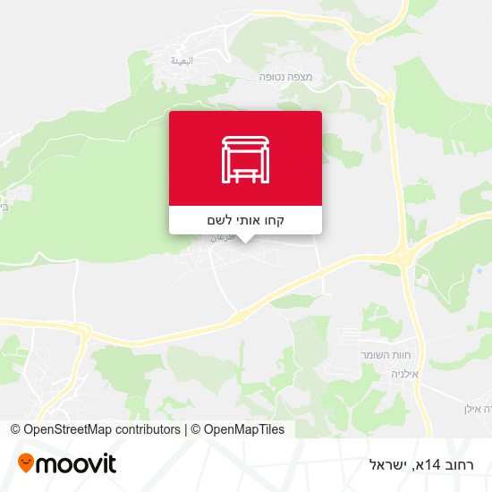 מפת רחוב 14א
