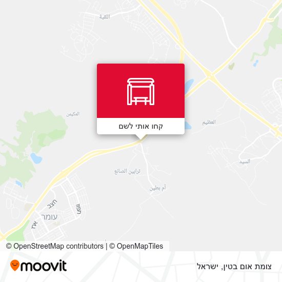 מפת צומת אום בטין