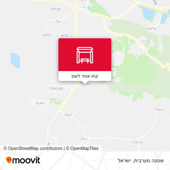 מפת שכונה מערבית