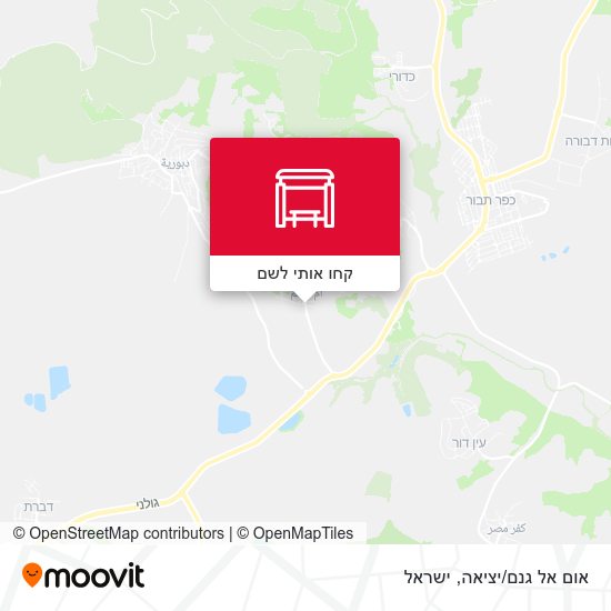 מפת אום אל גנם/יציאה