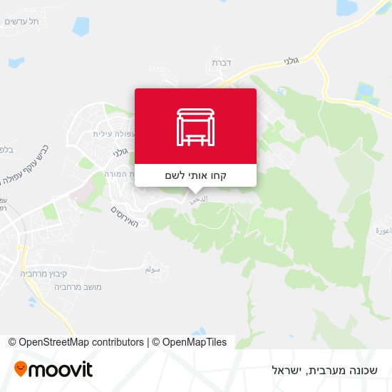 מפת שכונה מערבית