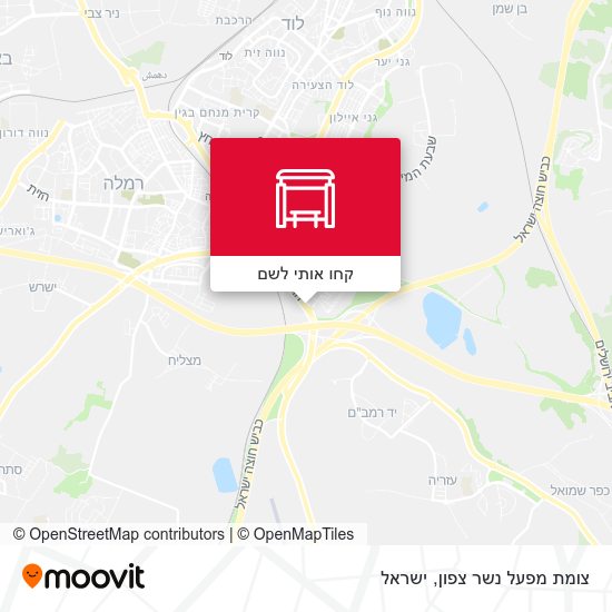 מפת צומת מפעל נשר צפון