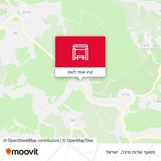 מפת מסעף שדות מיכה