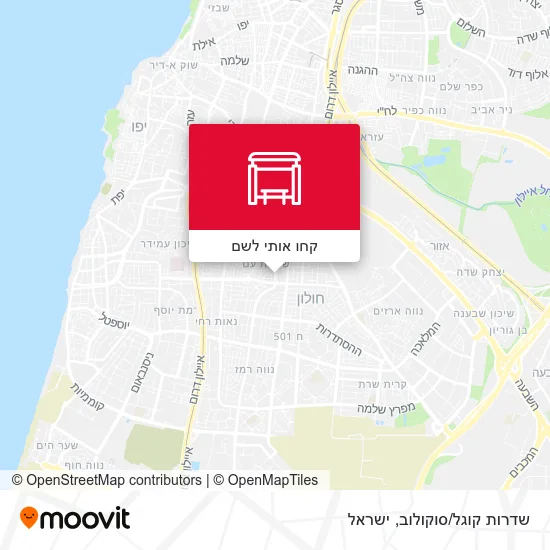 מפת שדרות קוגל/סוקולוב
