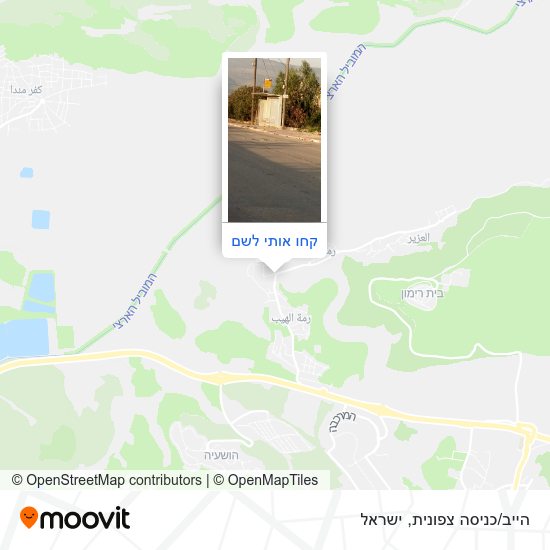 מפת הייב/כניסה צפונית