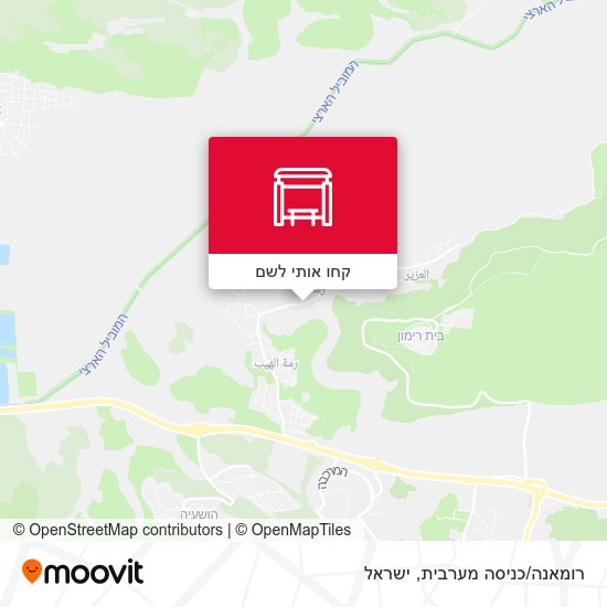 מפת רומאנה/כניסה מערבית