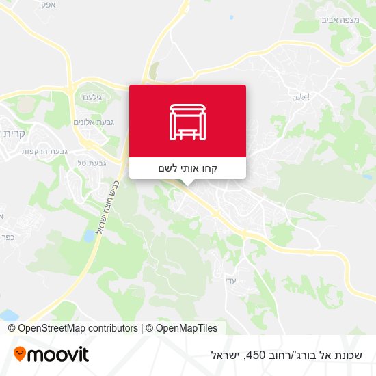 מפת שכונת אל בורג'/רחוב 450