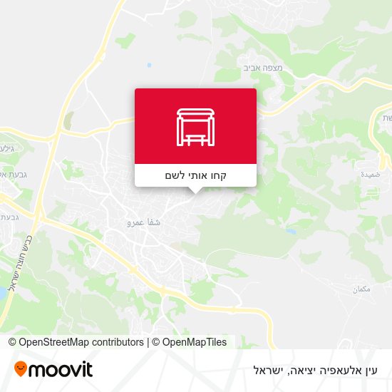 מפת עין אלעאפיה יציאה