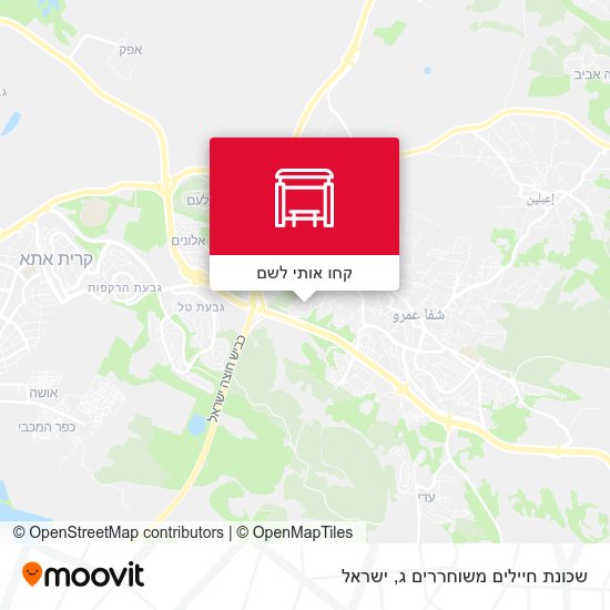מפת שכונת חיילים משוחררים ג