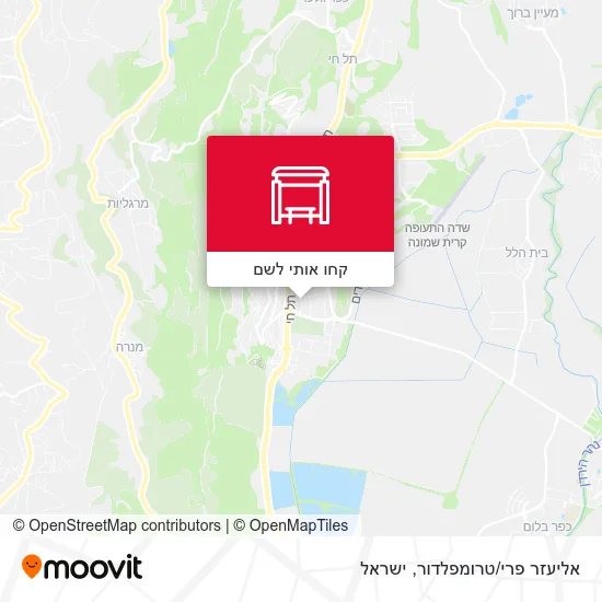 מפת אליעזר פרי/טרומפלדור