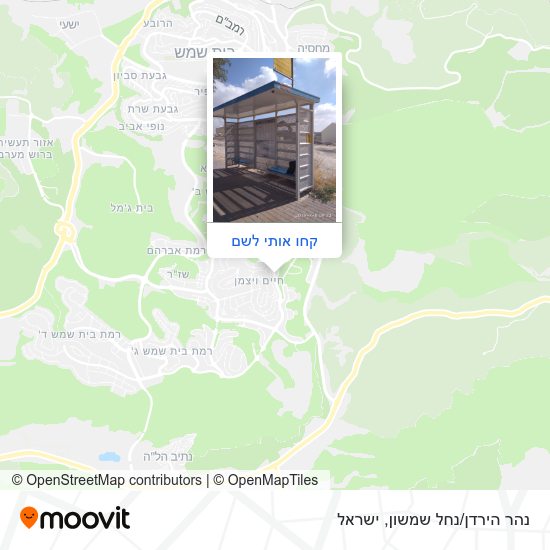 מפת נהר הירדן/נחל שמשון