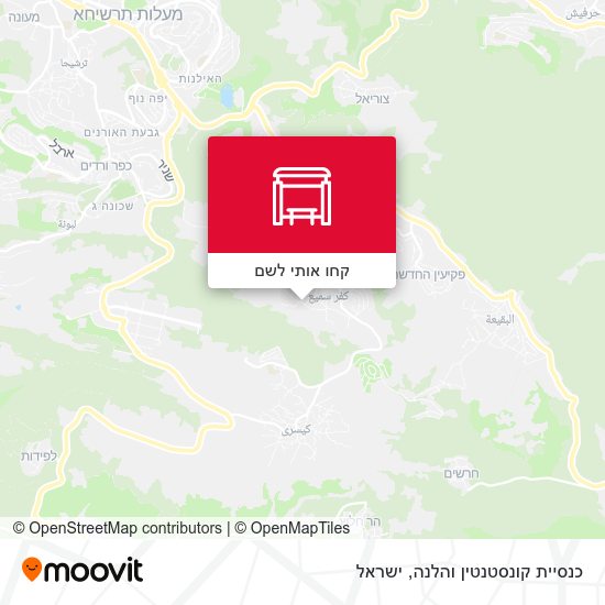 מפת כנסיית קונסטנטין והלנה
