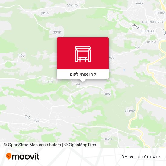מפת ינואח ג'ת ט