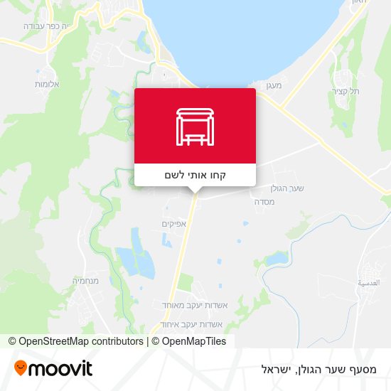 מפת מסעף שער הגולן