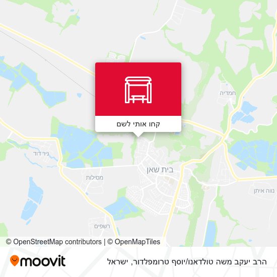 מפת הרב יעקב משה טולדאנו / יוסף טרומפלדור