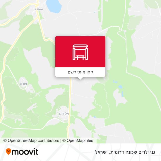מפת גני ילדים שכונה דרומית