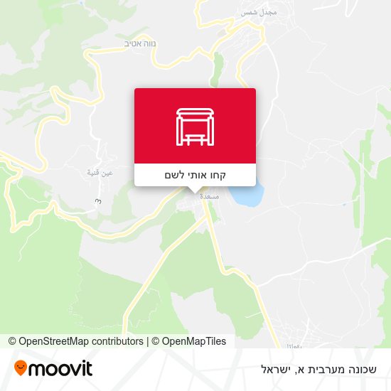 מפת שכונה מערבית א
