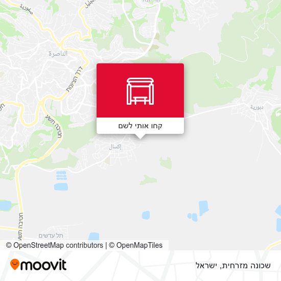 מפת שכונה מזרחית