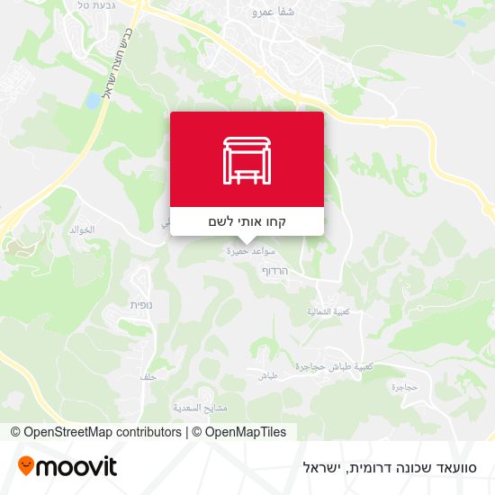 מפת סוועאד שכונה דרומית
