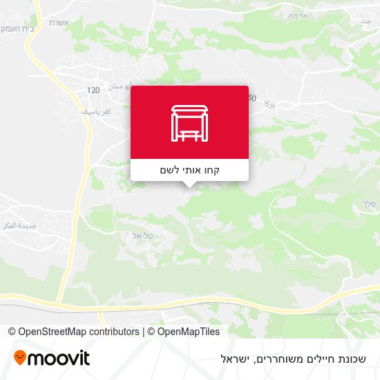 מפת שכונת חיילים משוחררים