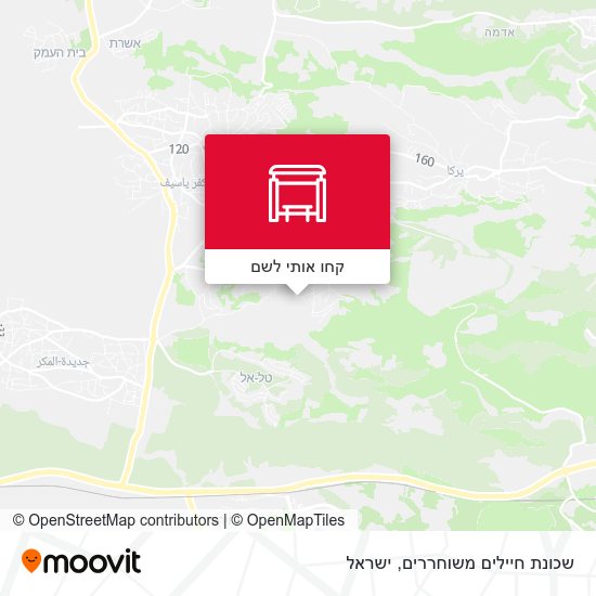 מפת שכונת חיילים משוחררים