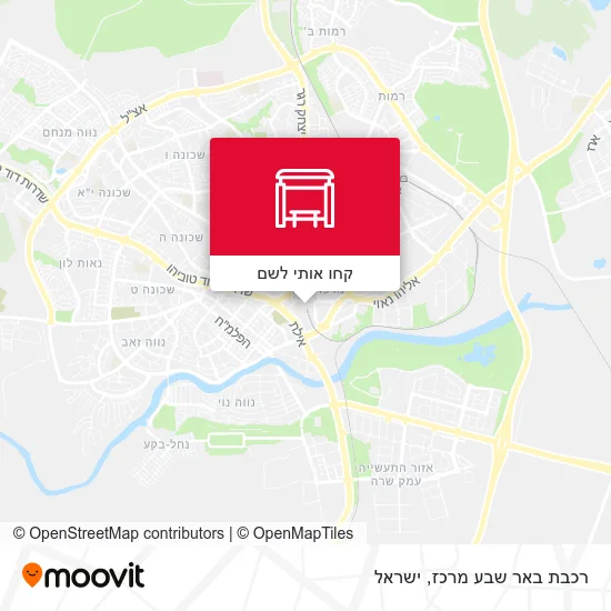 מפת רכבת באר שבע מרכז