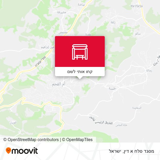 מפת מסגד סלח א דין