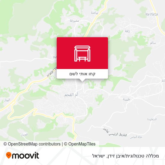 מפת מכללה טכנולוגית/איבן זידן