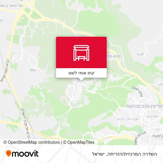 מפת השדרה המרכזית/הזריחה