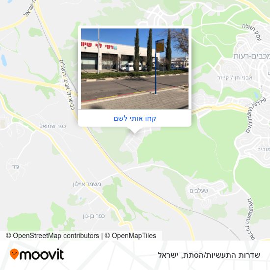 מפת שדרות התעשיות/הסתת