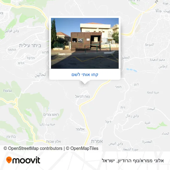 מפת אלוני ממרא/נוף הרודיון