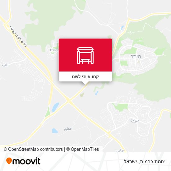 מפת צומת כרמית