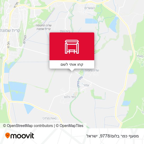 מפת מסעף כפר בלום/9778